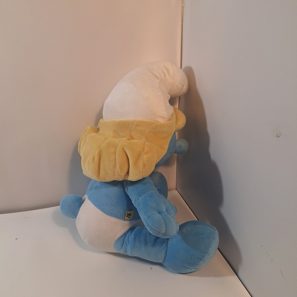 Build A Bear Smurfs Smurfette Blue Girl Stuffed Animal Plush Toy Blonde 16in - Picture 4 of 4